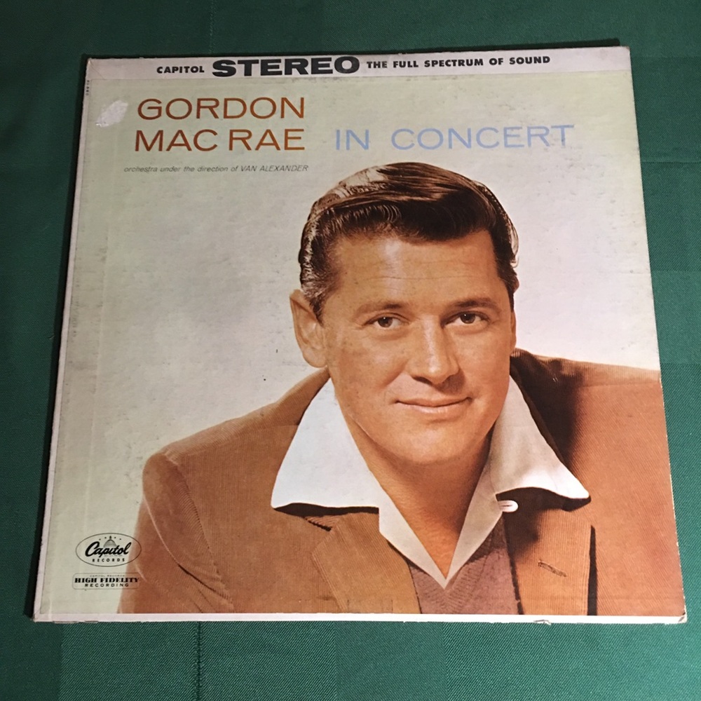 Gordon Macrae in Concert - OL' Man River LP vinyl Vintage Album-ST980 Record
